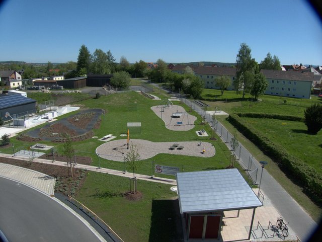 Bild: Luftaufnahme des FitFunParks in Mitterteich